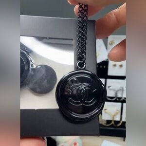 CHANEL Beaute Black Keychain / Bag Charm GWP